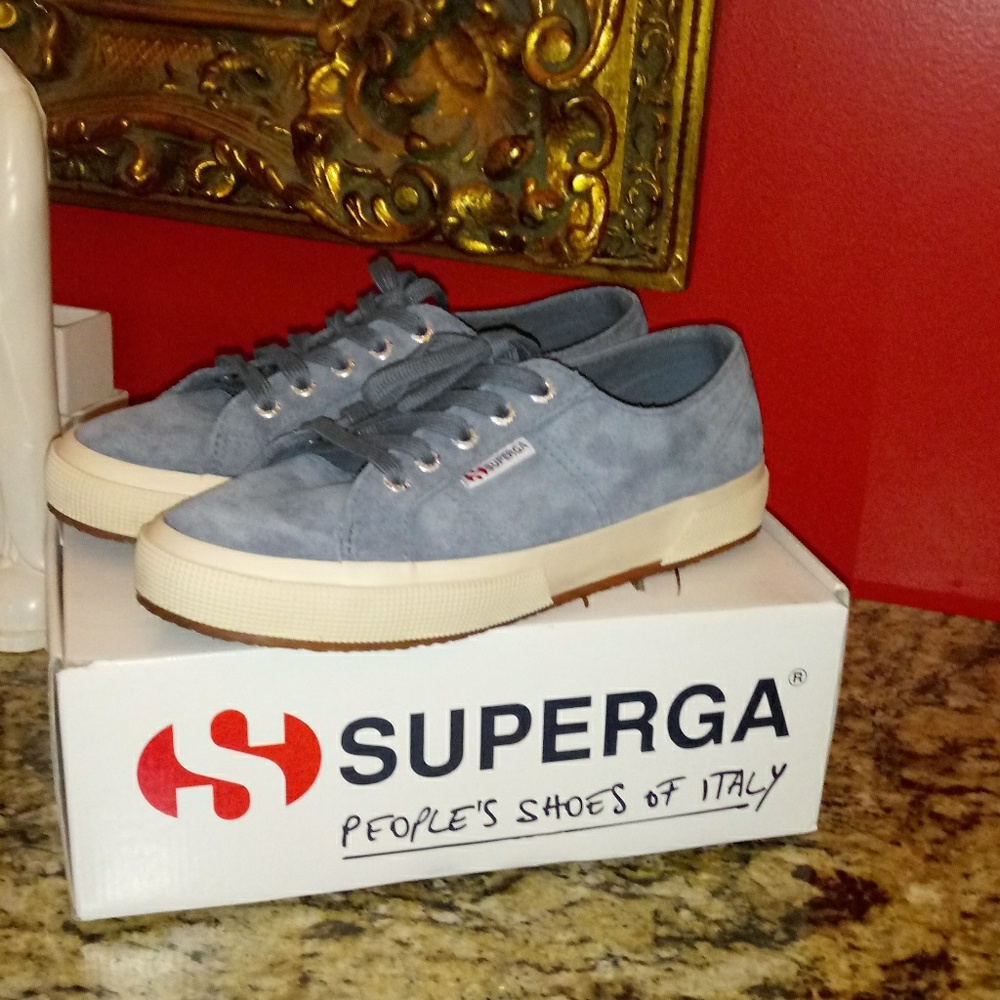 Superga Suede Lace Up Shoes